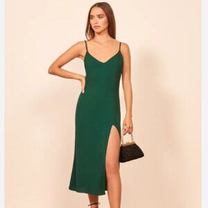Reformation Crimini Dress in Emerald Size 2